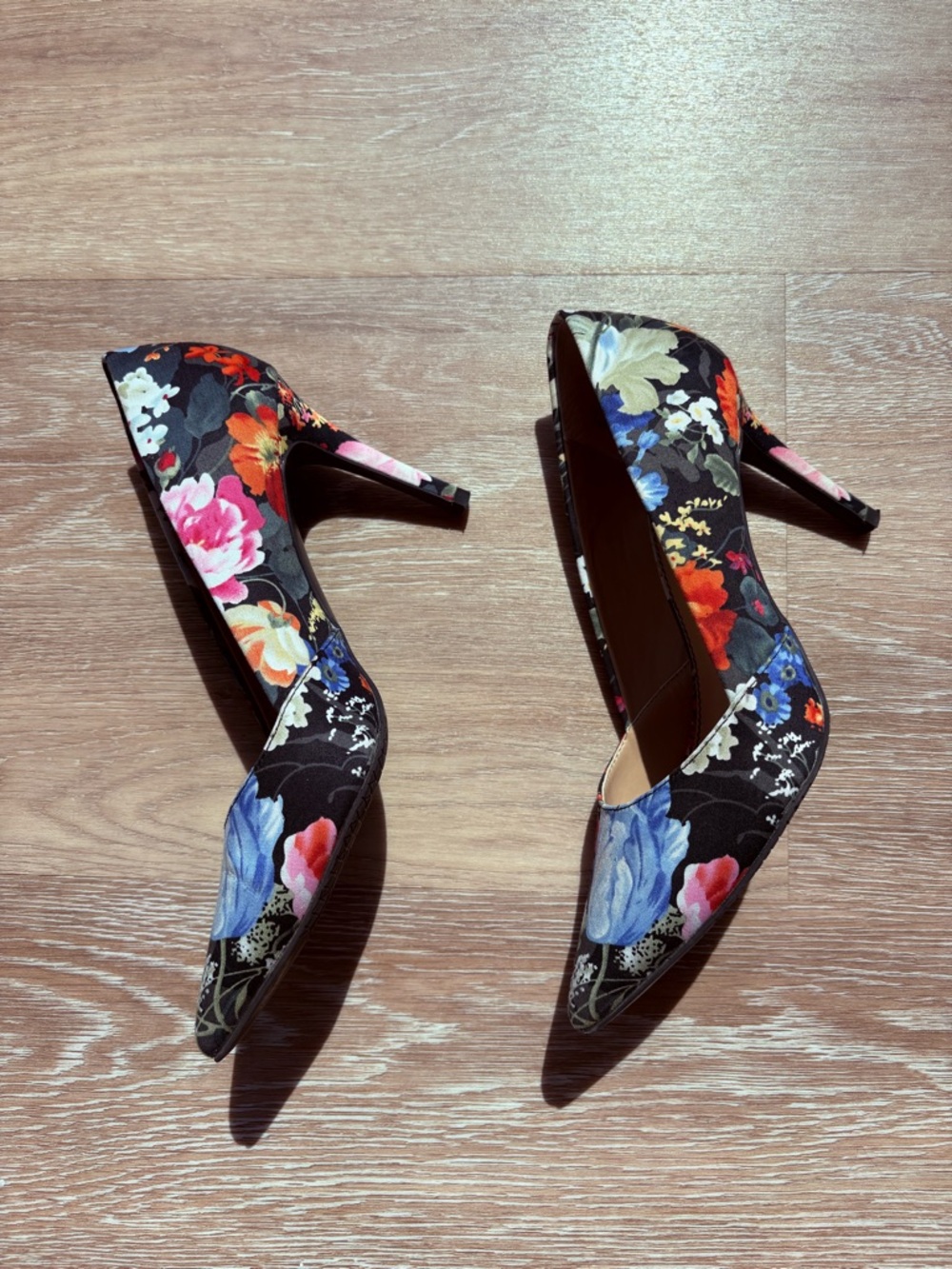 Audrey Brooke Floral Heels (size 7)